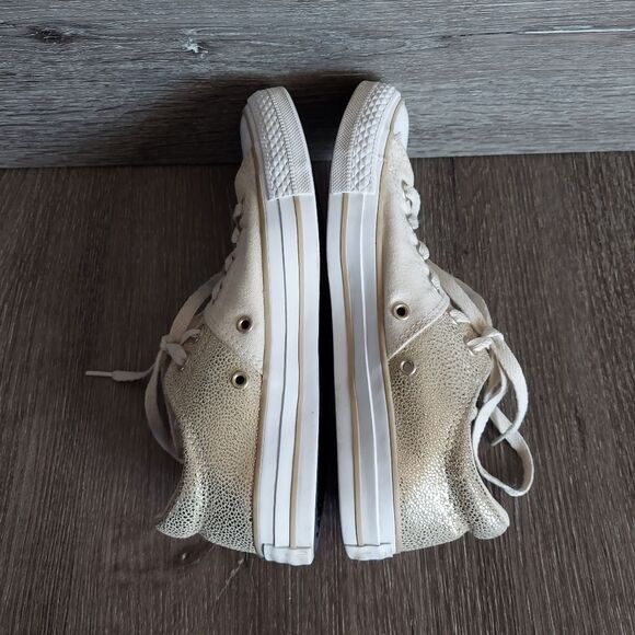Converse All Star Chuck Taylor Madison Low Top Glitter Gold & Canvas - Women's 7 - Picture 7 of 9